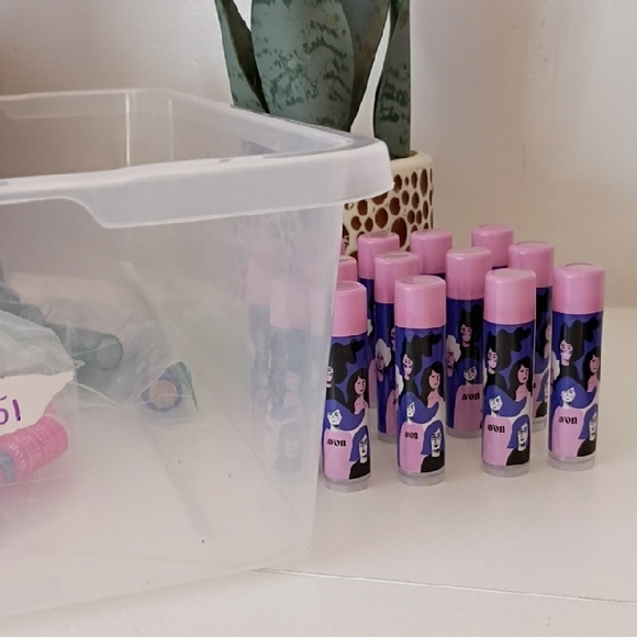 Avon Lip Balm Collection with Pink and Blue Design - Picture 5 of 5